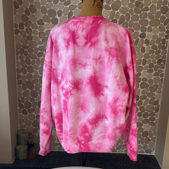 PINK Victoria's Secret Pink Tie-Dye crewneck Sweatshirt - Picture 5 of 7